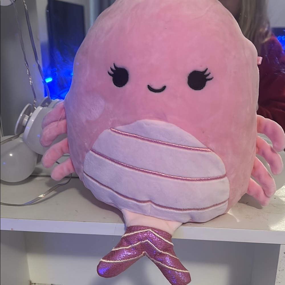 Pink and White Plush Toy